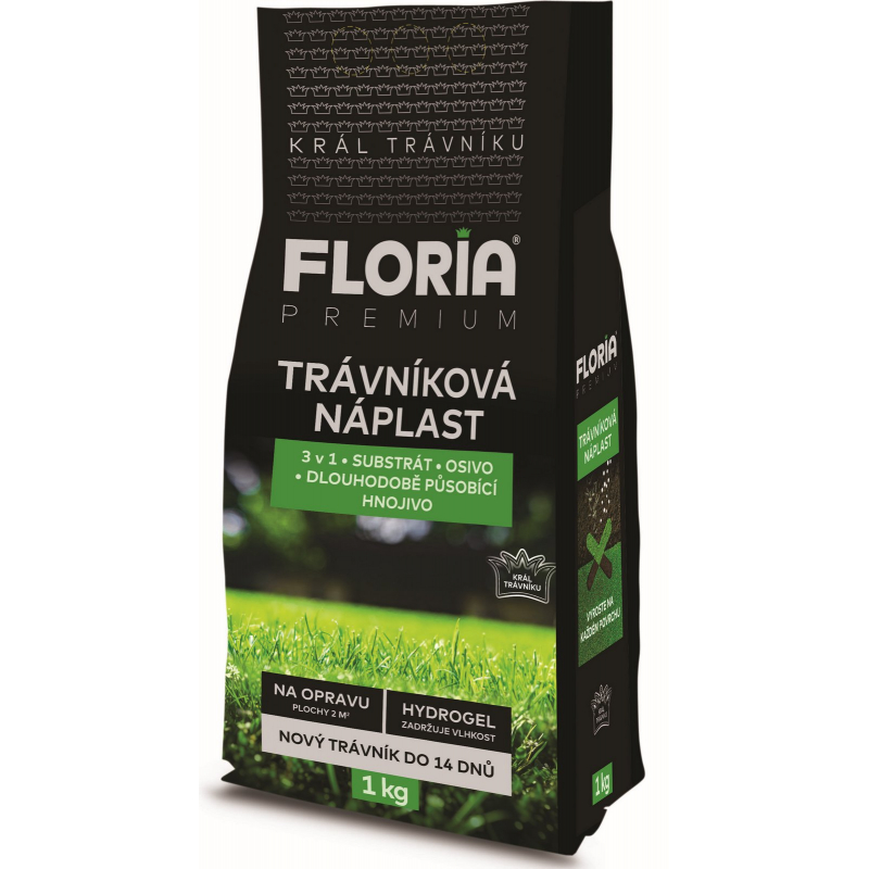 Levně FLORIATrávníková náplast 3 v 1, 1kg