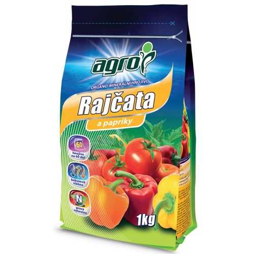 AGRO Organo-minerální hnojivo rajčata a papriky 1kg