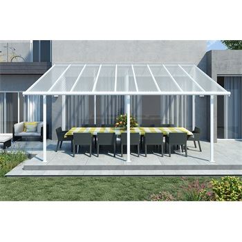 Sierra 5400 bílá 3 x 5,46 - hliníková (montovaná) pergola