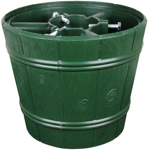 Stojan pod vánoční stromek PLANET  d22cm/zelený/v26cm