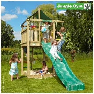 Jungle Gym - Dětské hřiště Lodge se skluzavkou