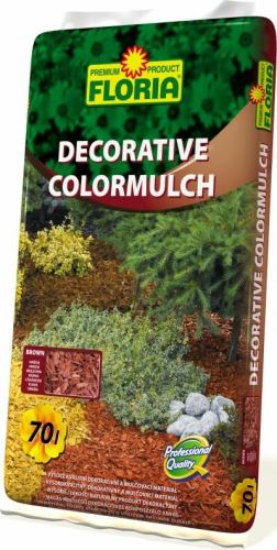 FLORIA Decorative ColorMulch 70l, hnědá