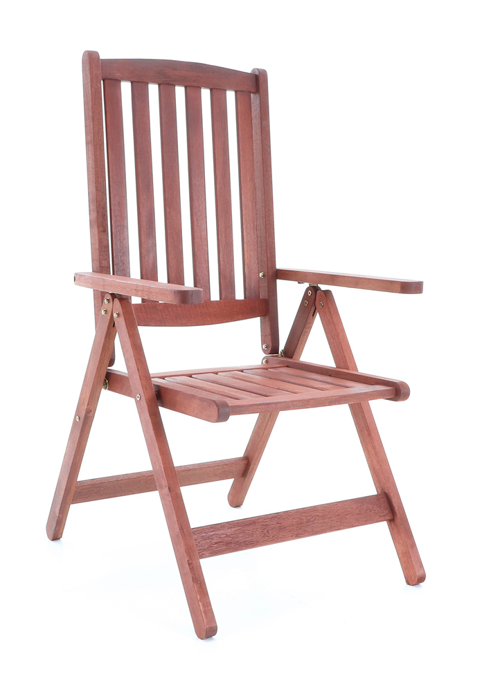 Zahradní židle VeGA PARIS dřevěná skládací polohovací