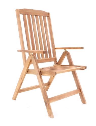Zahradní židle VeGA QUEEN SET dřevěná skládací polohovací