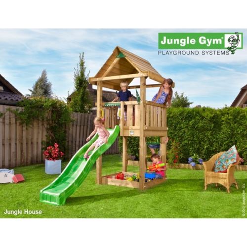 Jungle Gym - Dětské hřiště House se skluzavkou