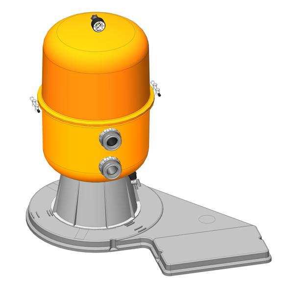Speck Pumpen Filtrační zařízení - Dělený Kit 400, 6 m3/h, 230 V, 6-ti cest. boč. ventil, čerp. Bettar Top 6